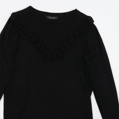 Preloved Dorothy Perkins Womens Black   Pullover Jumper Size 8 - Detail