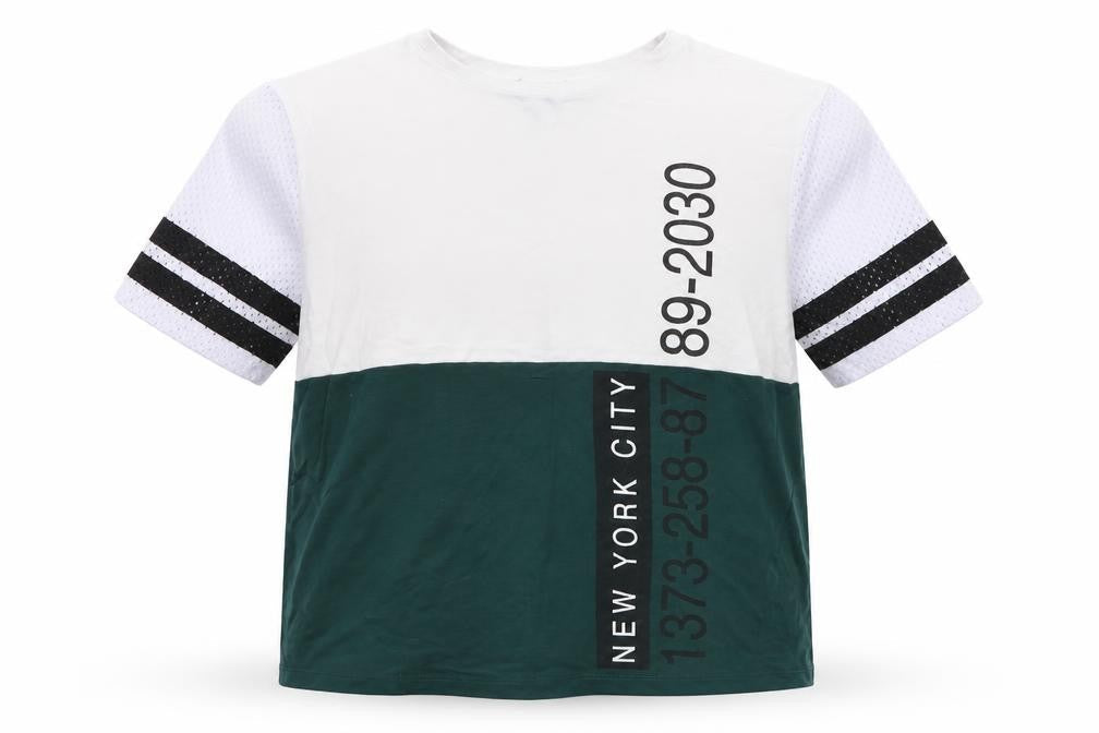 New Look Girls White   Cropped T-Shirt Size 9 Years