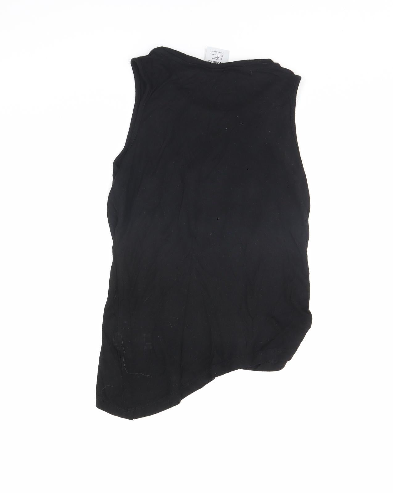 Bravado Girls Black   Basic Tank Size 9 Years  - Unicorn