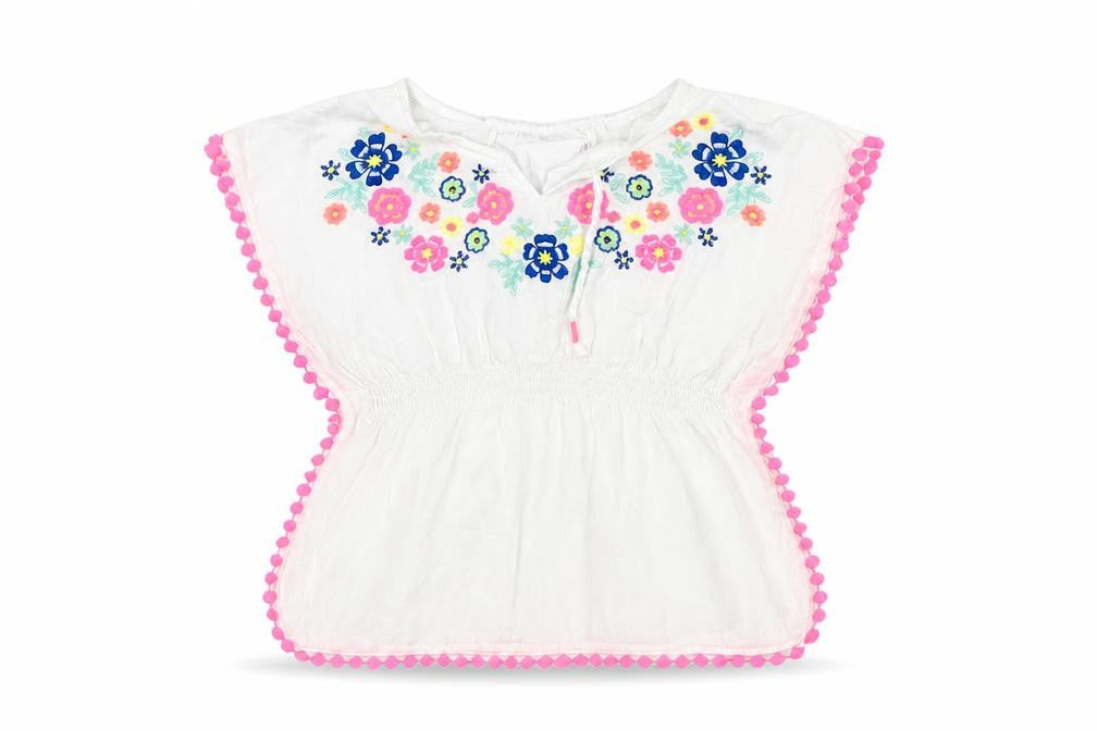 Epic Threads Girls White Floral  Basic Tank Size 4 Years
