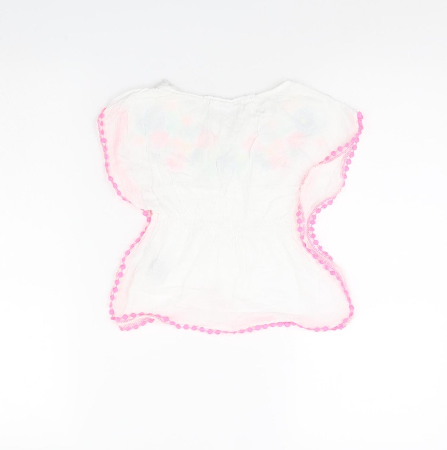 Epic Threads Girls White Floral  Basic Tank Size 4 Years