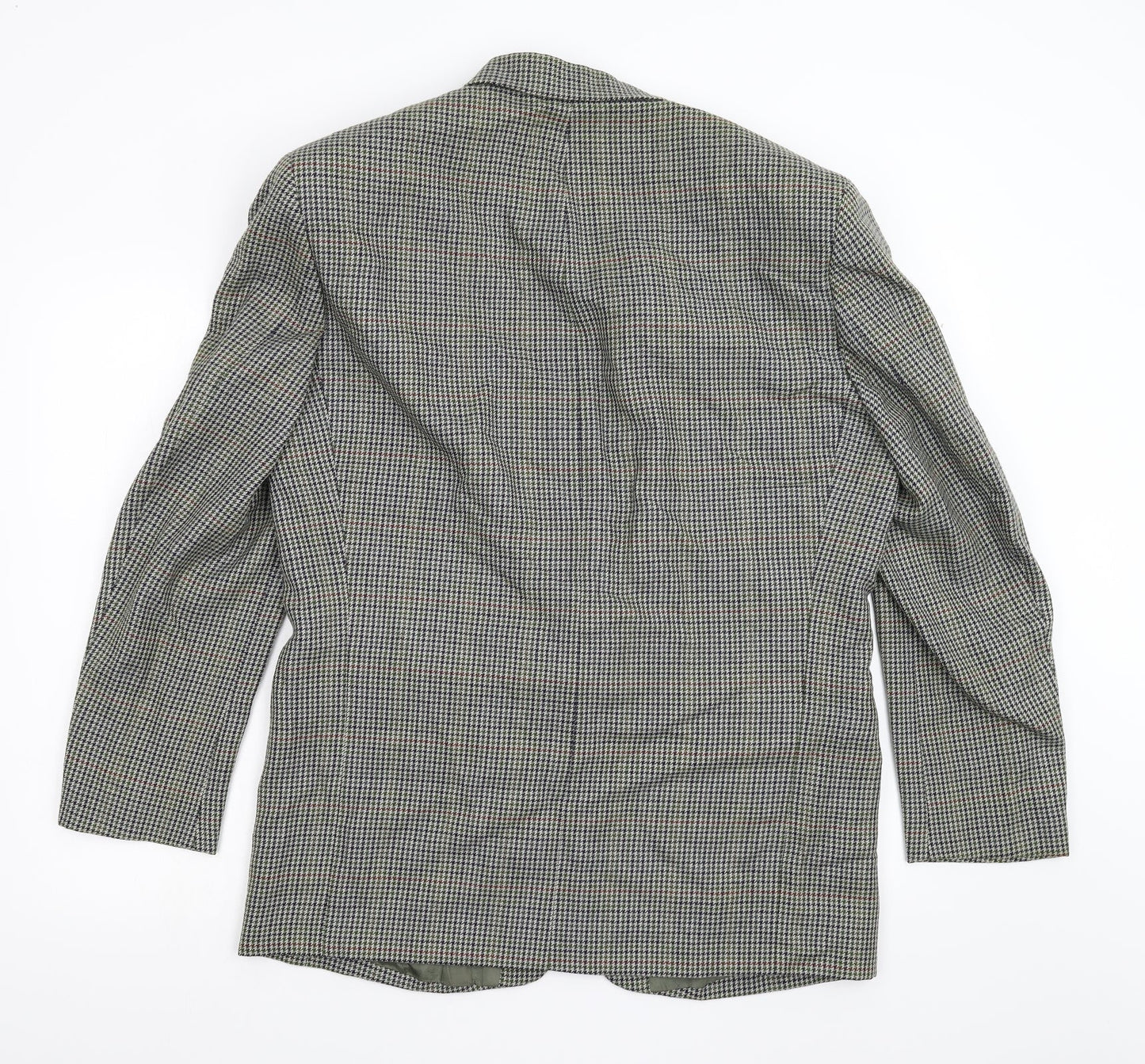 BHS Mens Green Houndstooth  Jacket Blazer Size 42