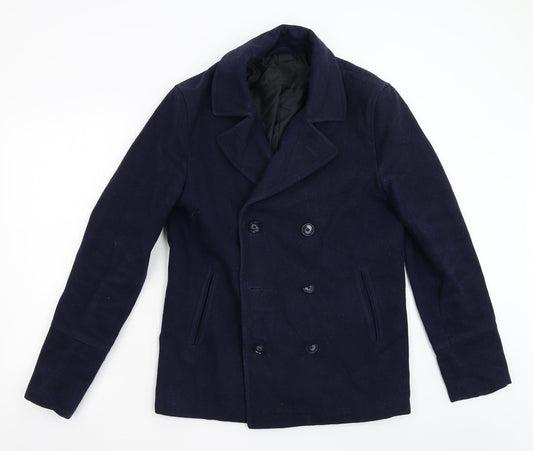 ASOS Womens Blue   Overcoat Coat Size M