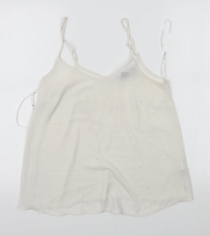 Additional front view of Atmosphere women’s white camisole tank, size UK 8