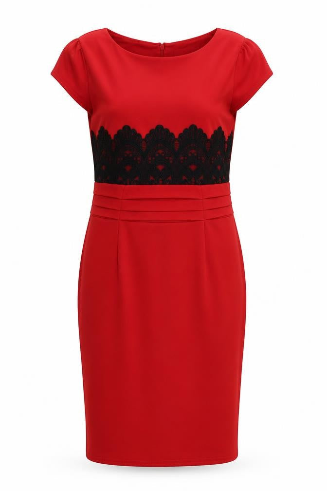 with love jessica Womens Red   Pencil Dress  Size 10