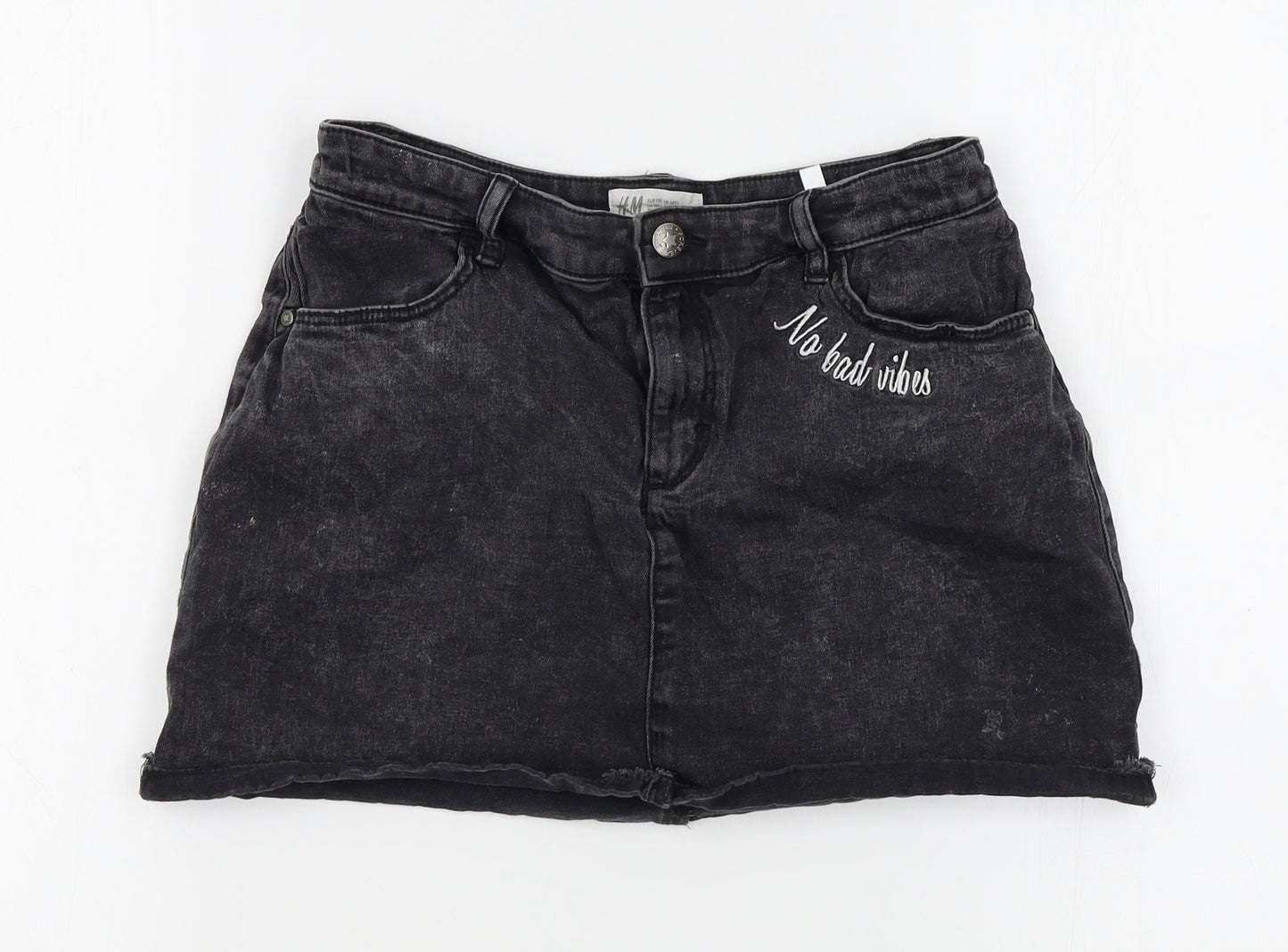 H&M Girls Grey   A-Line Skirt Size 14-15 Years