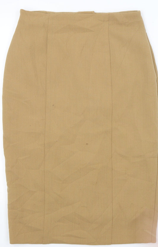 Preworn Womens Beige   Straight & Pencil Skirt Size 30