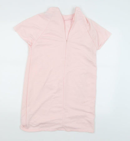 Additional front view of ASOS women’s pink jumper, size UK 8