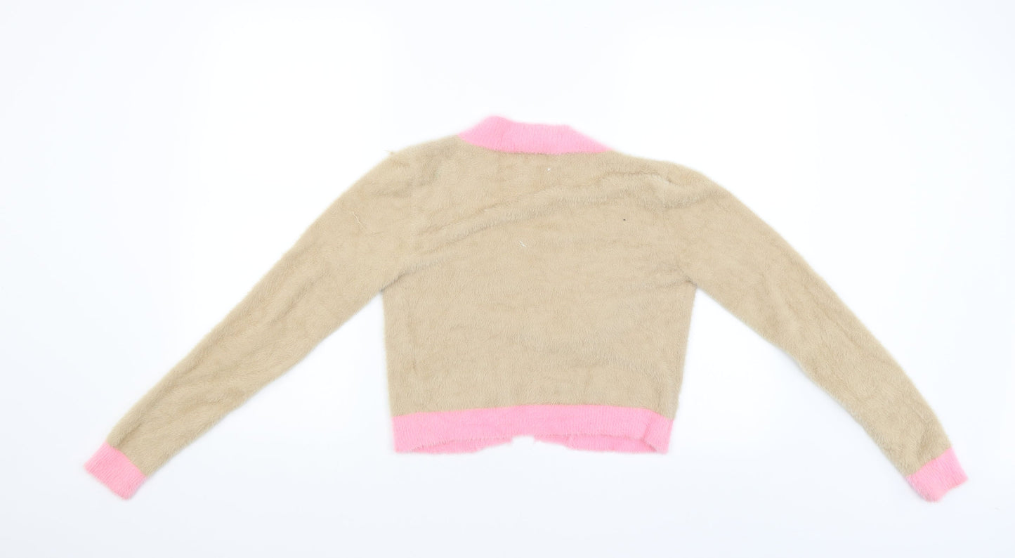 Glamious Womens Brown   Cardigan Jumper Size 8