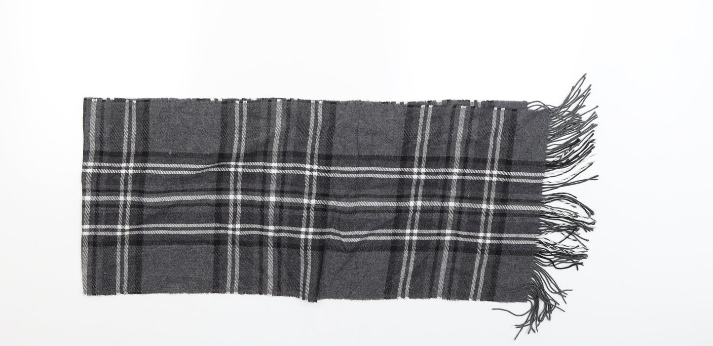 Preworn Womens Black Check   Scarf