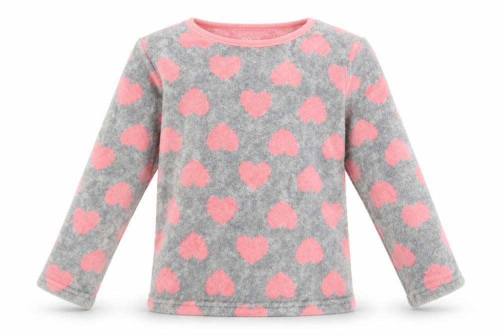 YD Girls Grey Solid  Cami Pyjama Top Size 7-8 Years  - Hearts