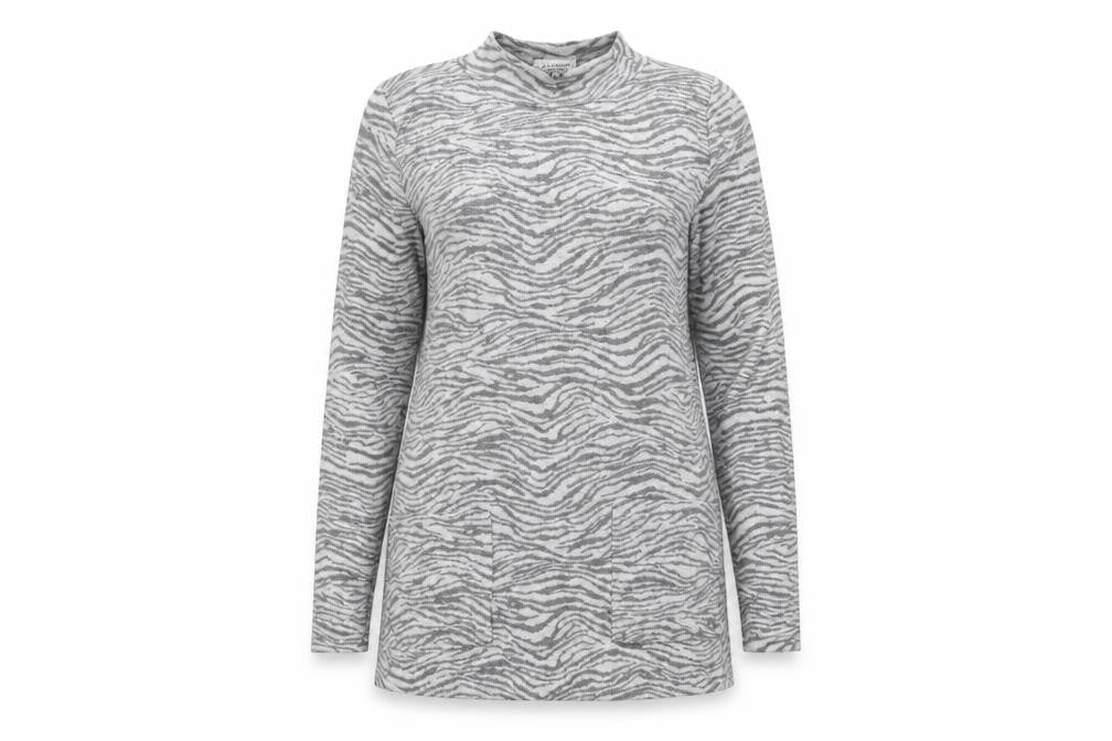 Marks & Spencer Womens Grey Animal Print  Pullover Jumper Size S