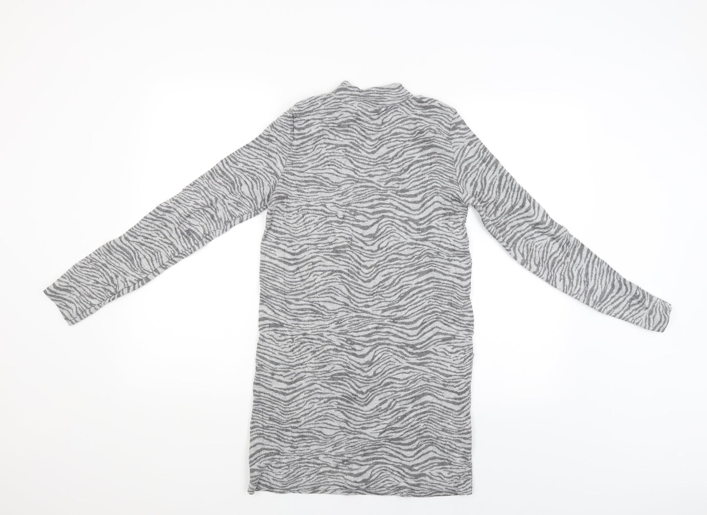 M&S Womens Grey Animal Print  Pullover Jumper Size S