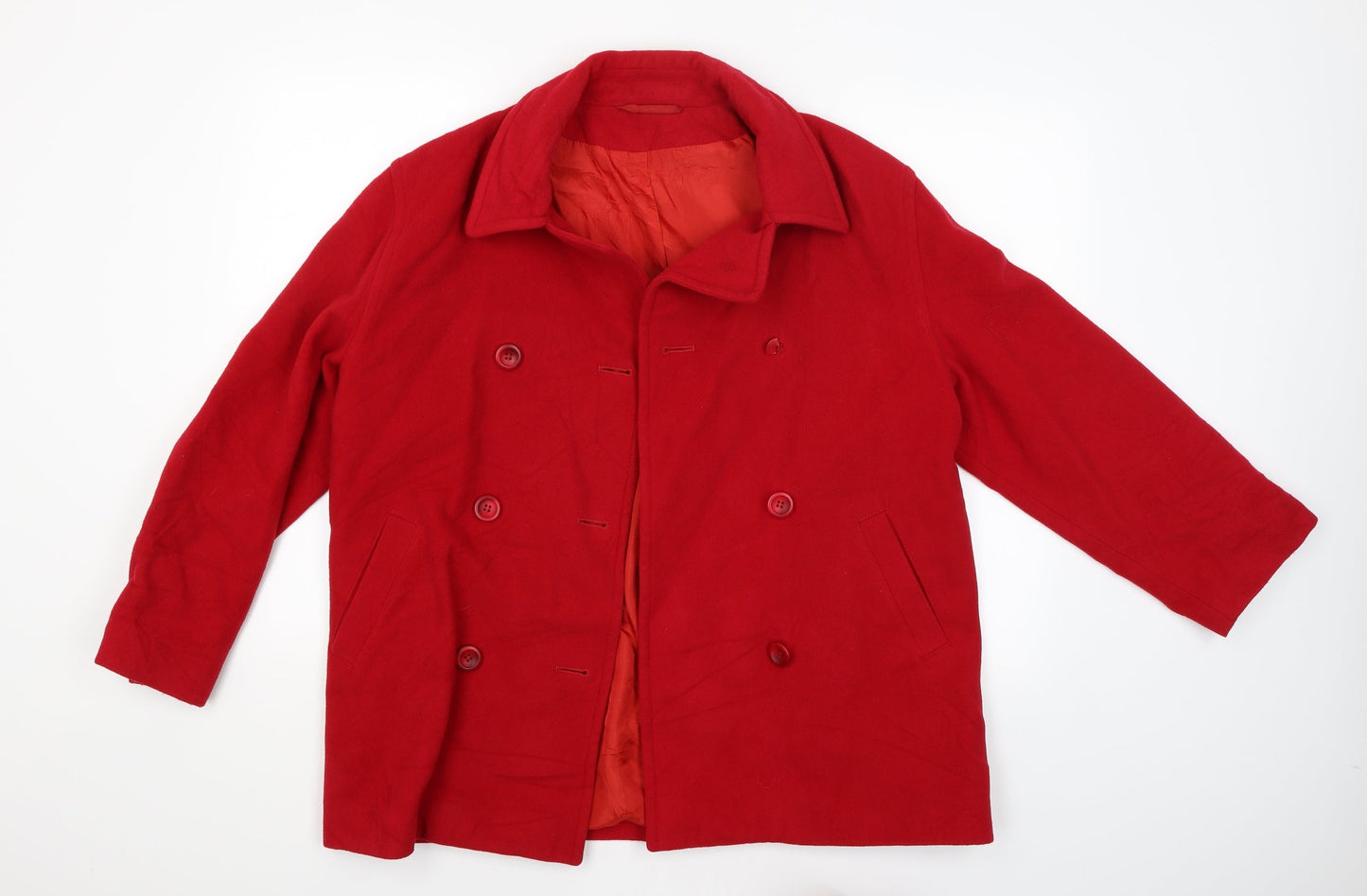 Preworn Womens Red   Jacket Coat Size S
