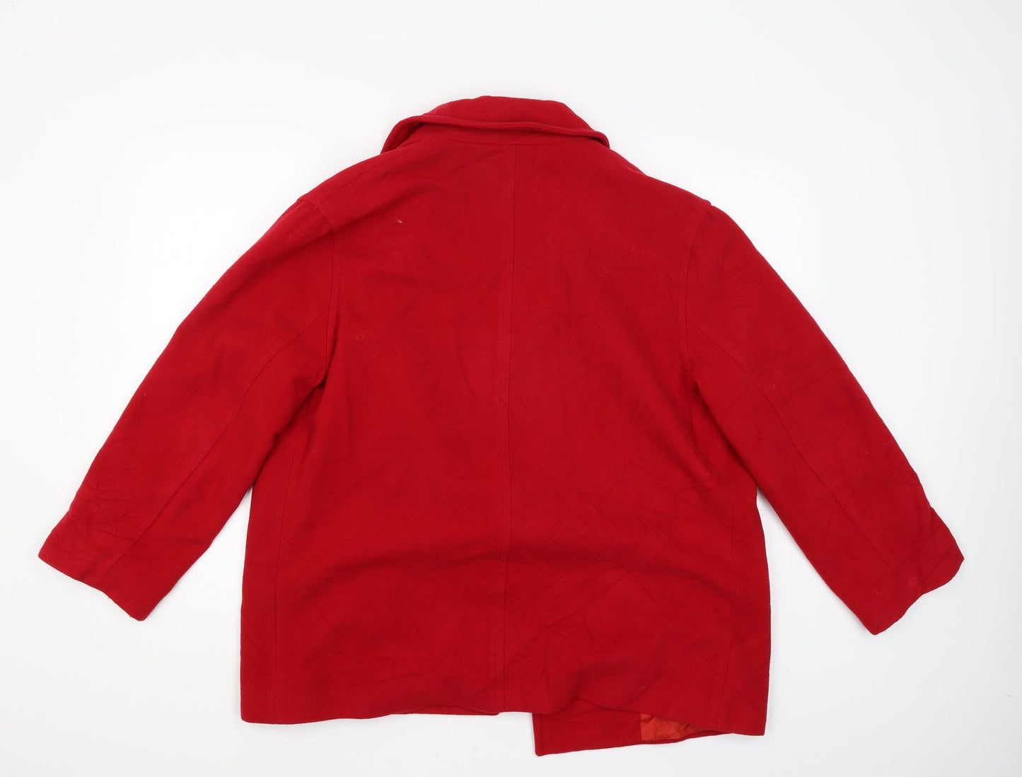 Preworn Womens Red   Jacket Coat Size S