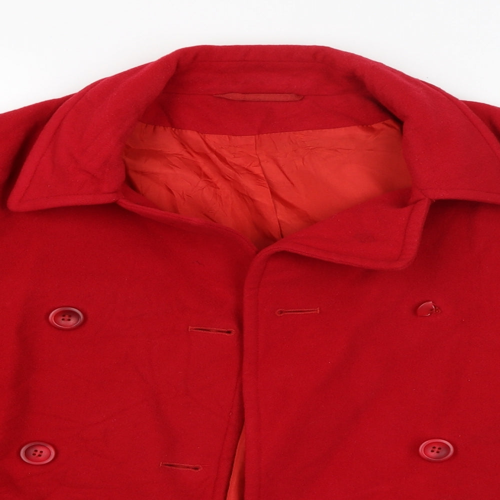 Preworn Womens Red   Jacket Coat Size S