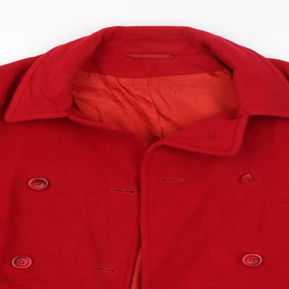 Preworn Womens Red   Jacket Coat Size S