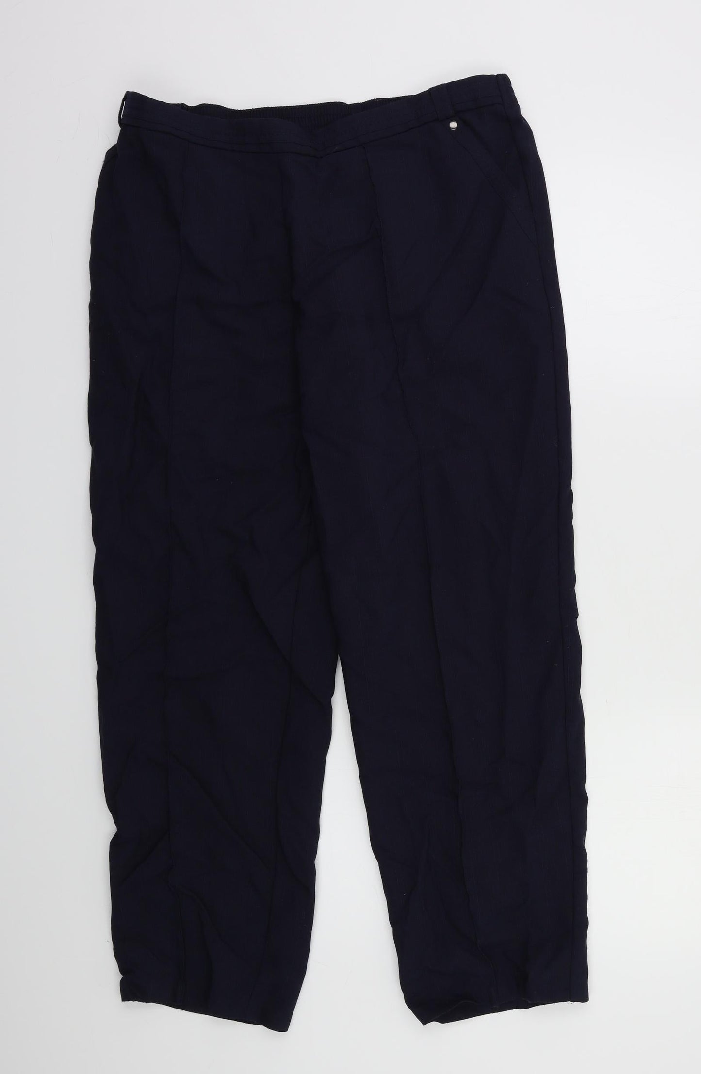 M&S Womens Blue   Trousers  Size 16 L25 in
