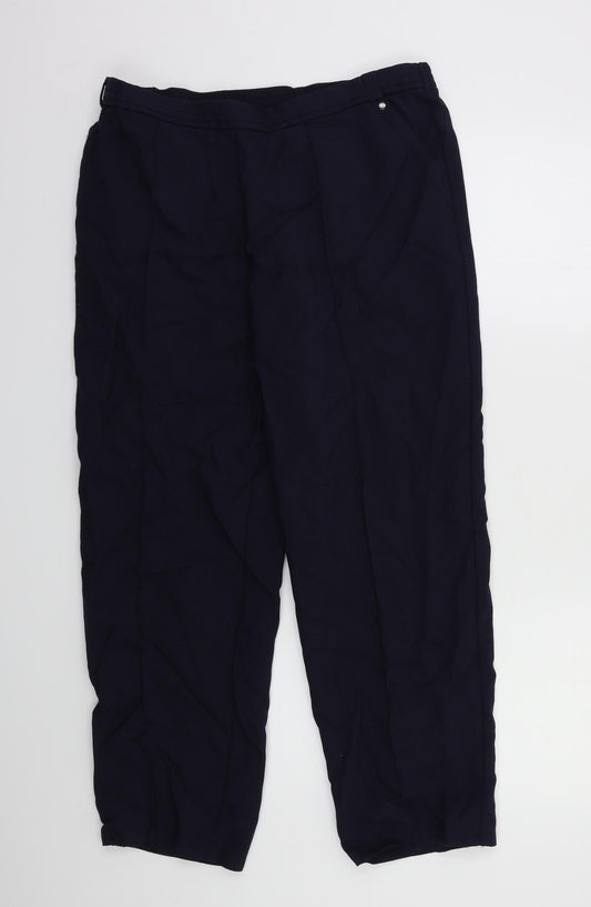 M&S Womens Blue   Trousers  Size 16 L25 in