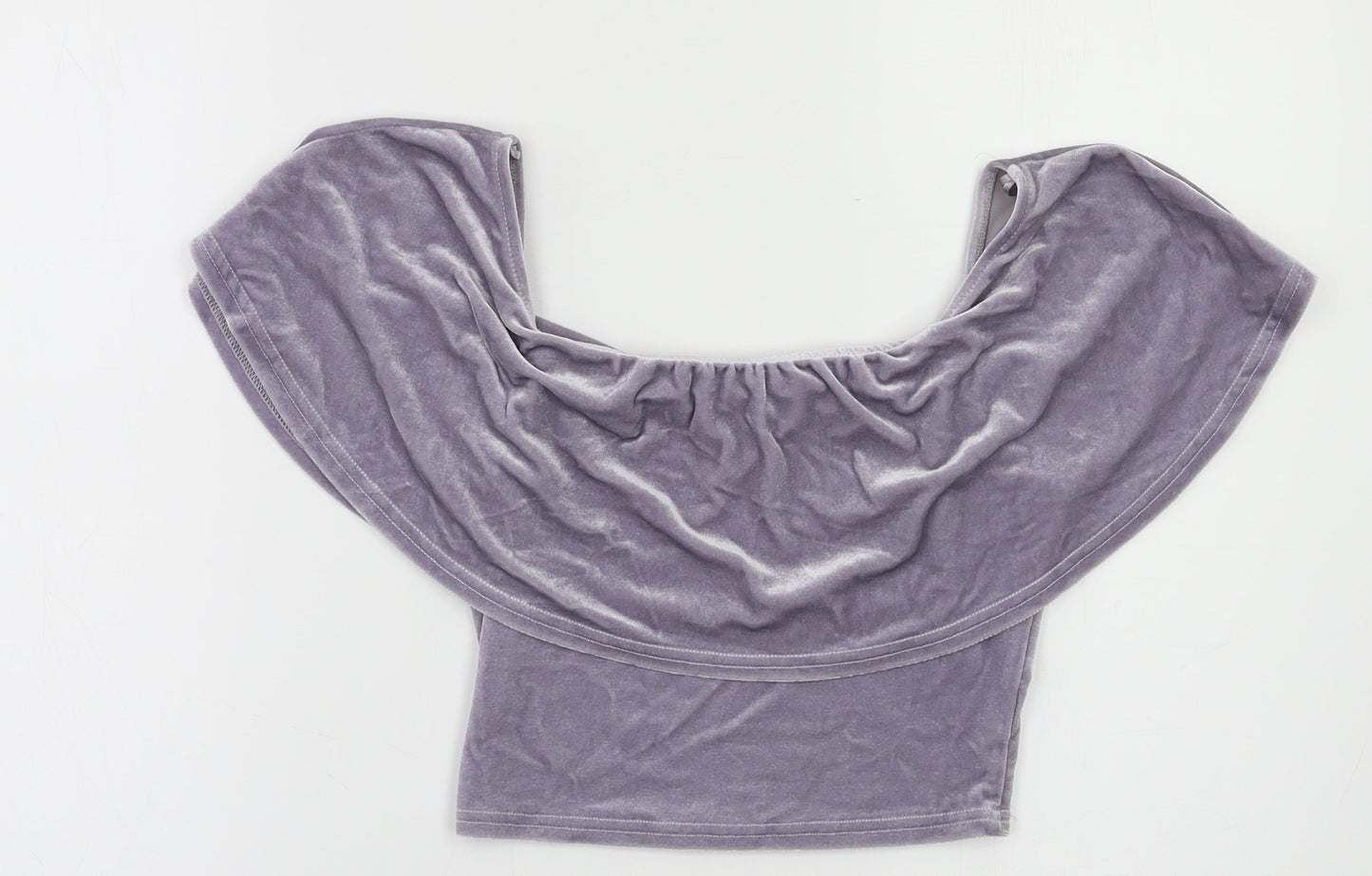 River Island Womens Grey   Cropped Blouse Size 6
