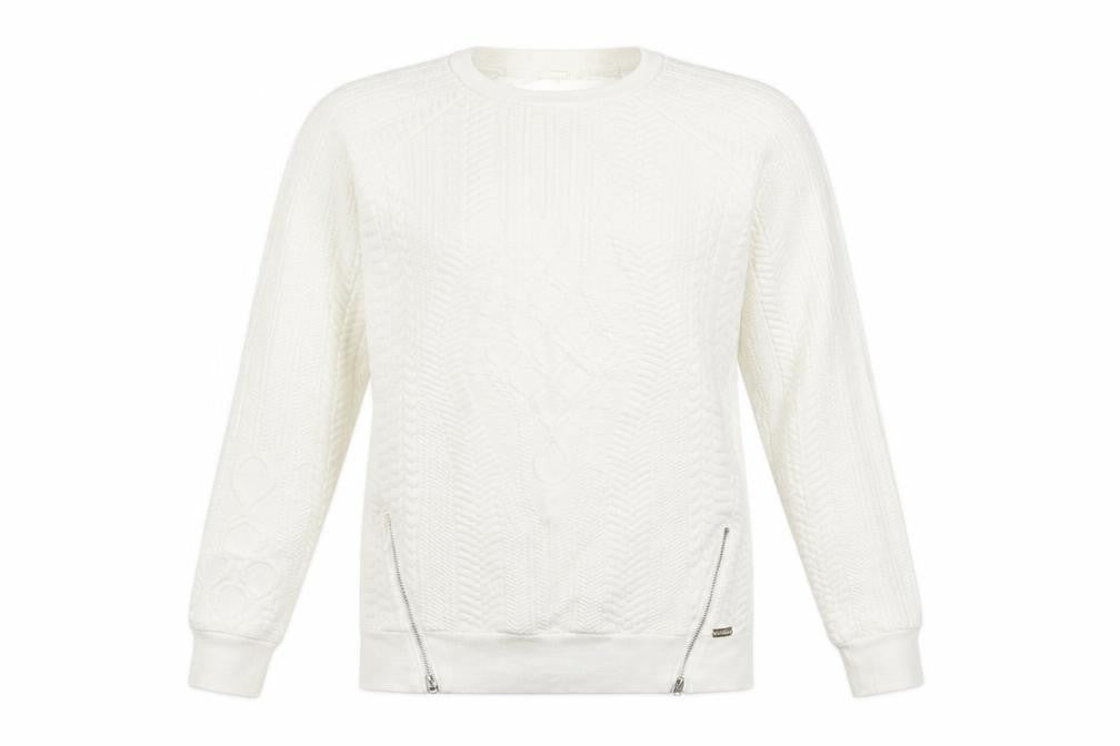 Red or Dead Womens White   Pullover Sweatshirt Size 8