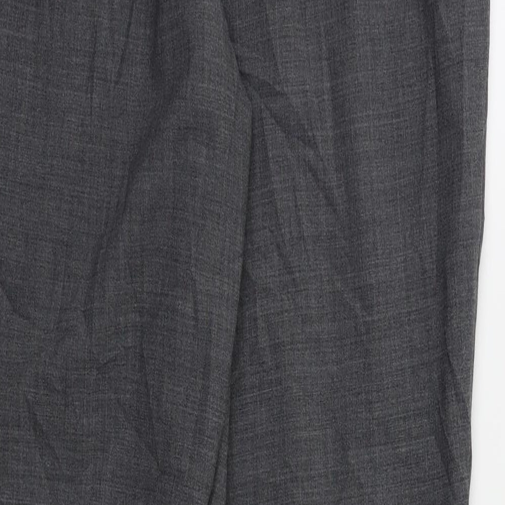 Preworn Womens Grey   Dress Pants Trousers Size 14 L30 in