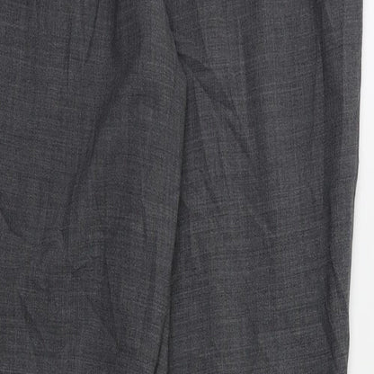 Preworn Womens Grey   Dress Pants Trousers Size 14 L30 in