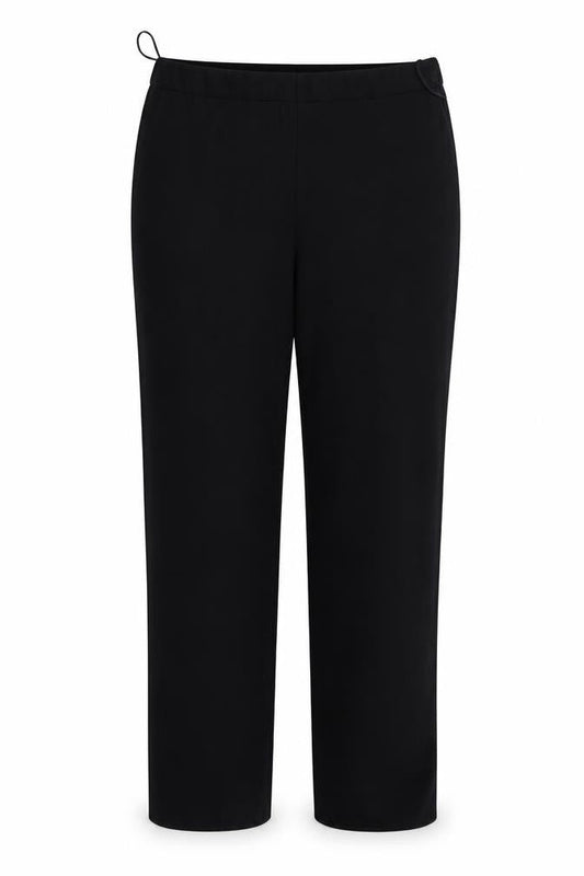 Front view of Papaya women’s blue trousers, size UK 12, 26-inch leg