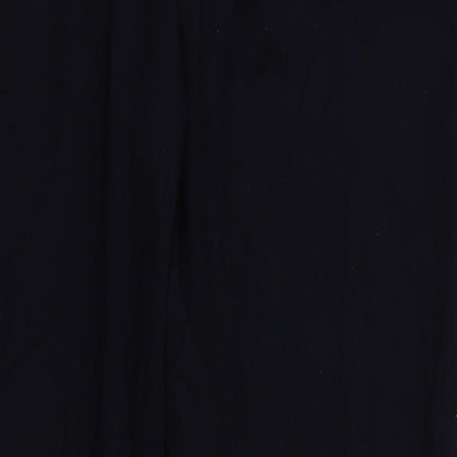 Brand and care label for Papaya women’s blue trousers, size UK 12, 26-inch leg