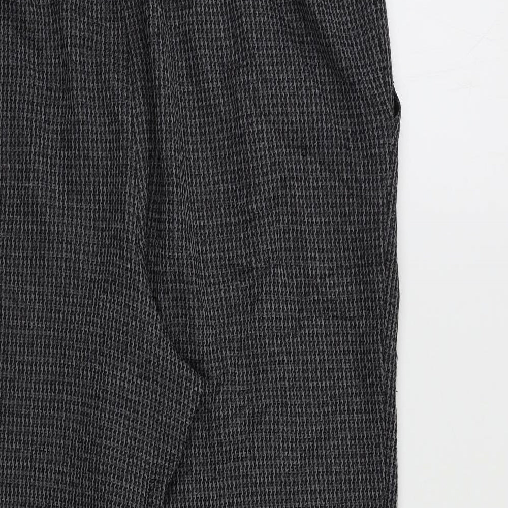 Preworn Womens Grey Check  Trousers  Size 18 L23 in