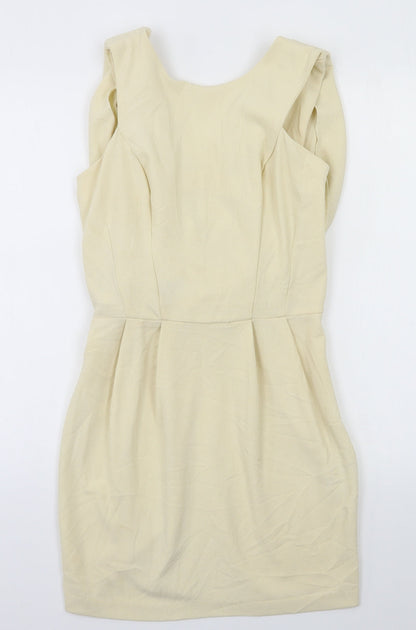 Front view of ASOS women’s ivory mini, size UK 10