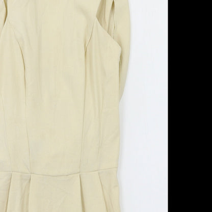 Close-up detail of ASOS women’s ivory mini, size UK 10