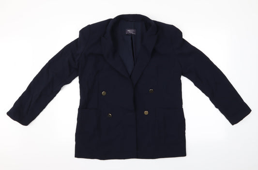 M&S Womens Blue   Jacket Blazer Size 10