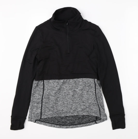 River Island Womens Black   Full Zip Jumper Size 8