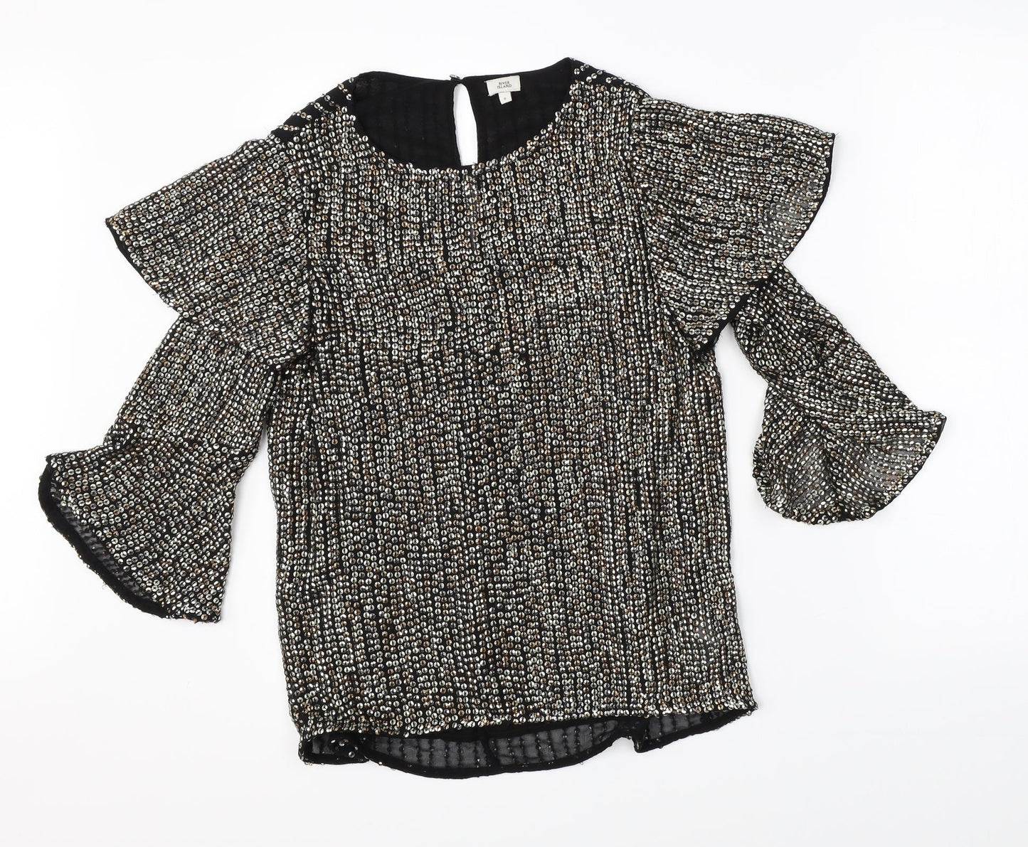 River Island Womens Black   Basic Blouse Size 8