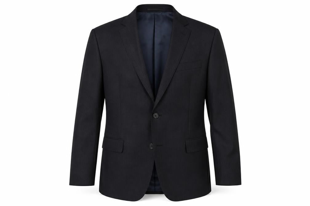 NEXT Mens Black Striped  Jacket Suit Jacket Size 40