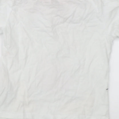 Preloved Disney Boys White   Basic T-Shirt Size 3 Years  - disney paris mickey mouse - Label