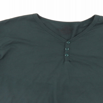Burton Mens Green   Henley Jumper Size XL