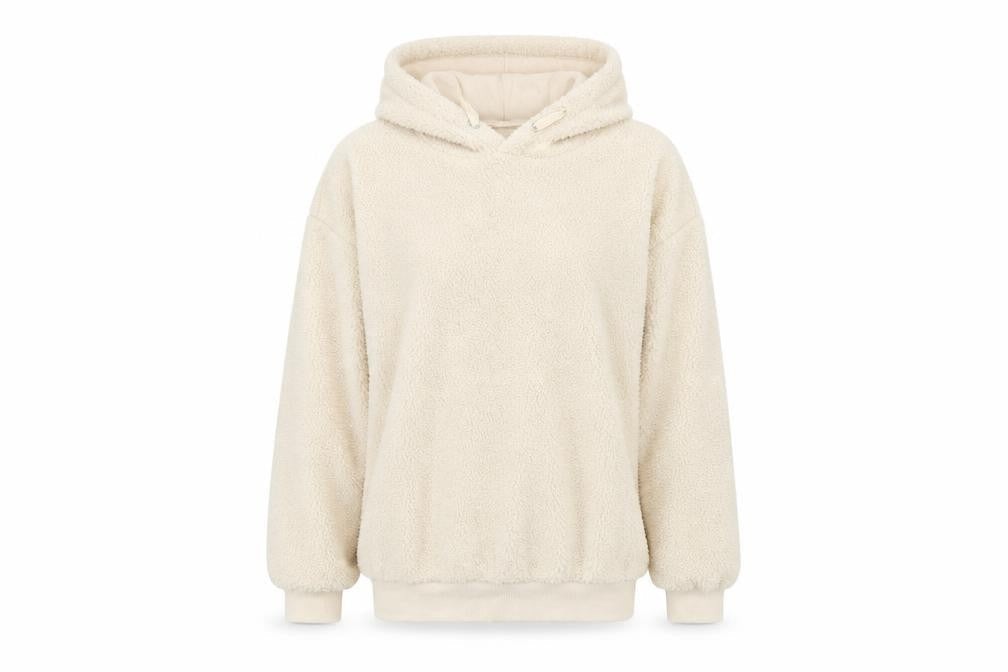 New Look Womens Ivory   Pullover Hoodie Size 8