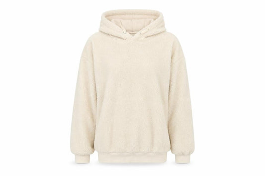 New Look Womens Ivory   Pullover Hoodie Size 8