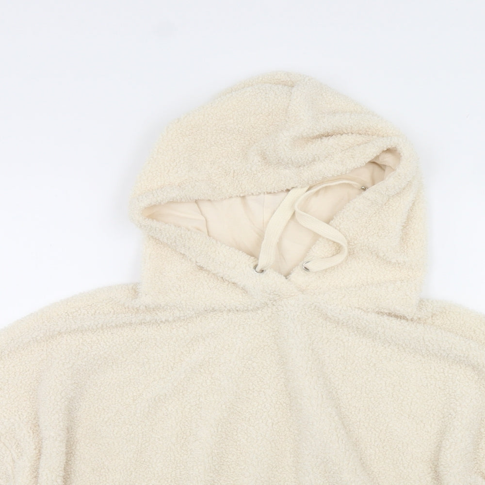 New Look Womens Ivory   Pullover Hoodie Size 8