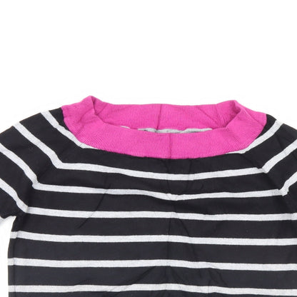 M&Co Womens Multicoloured Striped  Pullover Jumper Size 10