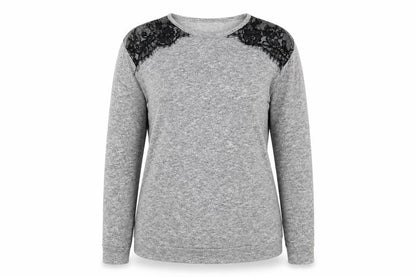 Front view of Atmosphere women’s grey basic blouse, size UK 10