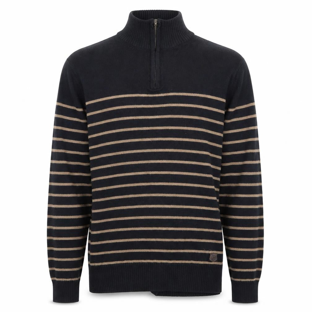Marks and Spencer Mens Black Striped  Pullover Sweatshirt Size M