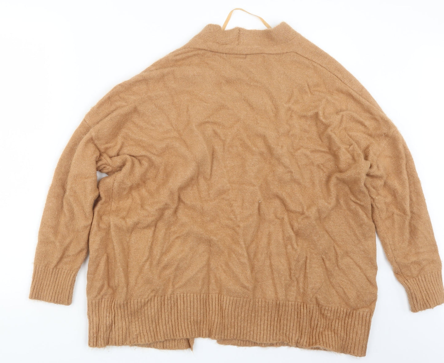 Primark Womens Beige  Knit Cape Jumper Size 14