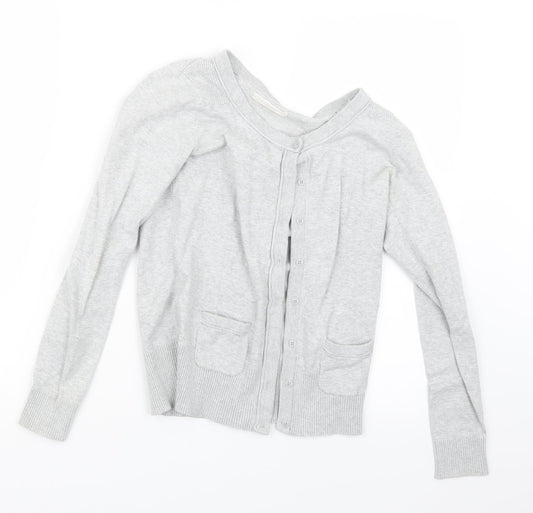 XSIDE Womens Grey  Knit Cardigan Jumper Size S