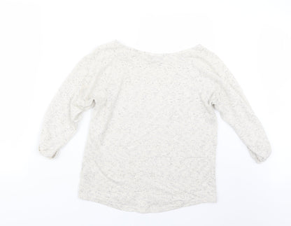 Dorothy Perkins Womens Beige  Knit Pullover Jumper Size 8