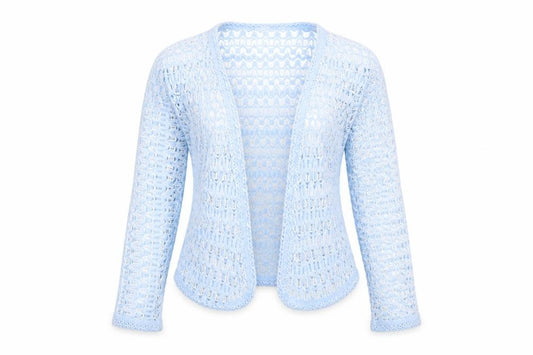 Preworn Womens Blue  Knit Cardigan Jumper Size M