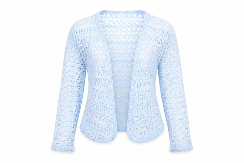 Preworn Womens Blue  Knit Cardigan Jumper Size M