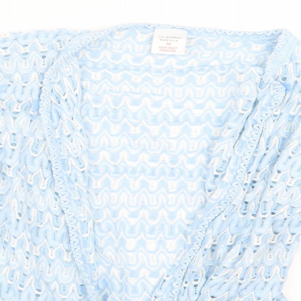 Preworn Womens Blue  Knit Cardigan Jumper Size M